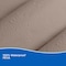 Kenney Mfg Lightweight PEVA Shower Curtain Liner and C-Ring Set, 70in W x 72in H, Taupe KN61754 - alternate 2
